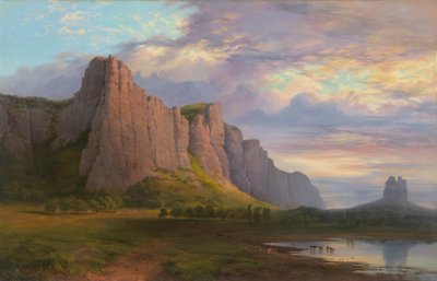 Mount Arapiles and the Mitre Rock by Nicholas Chevalier